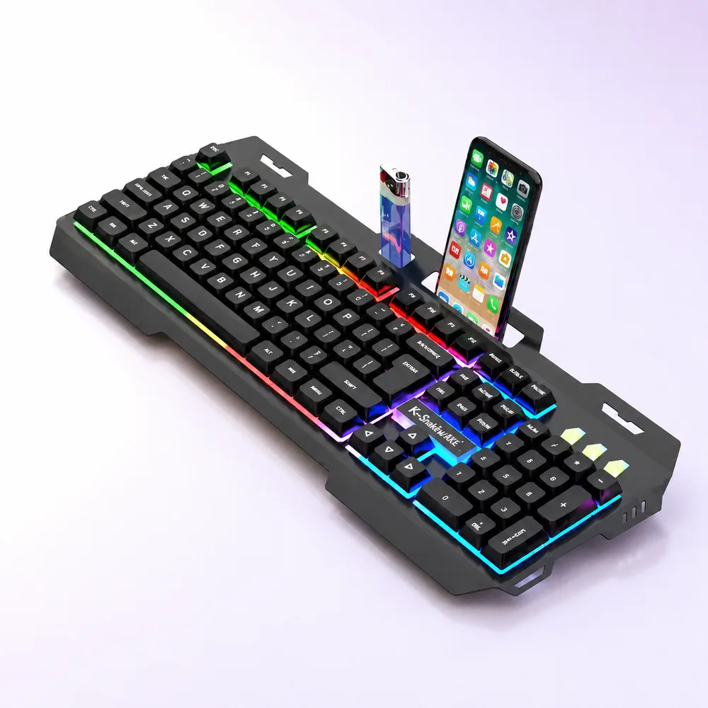 Tastatură mecanică wireless, iluminare RGB